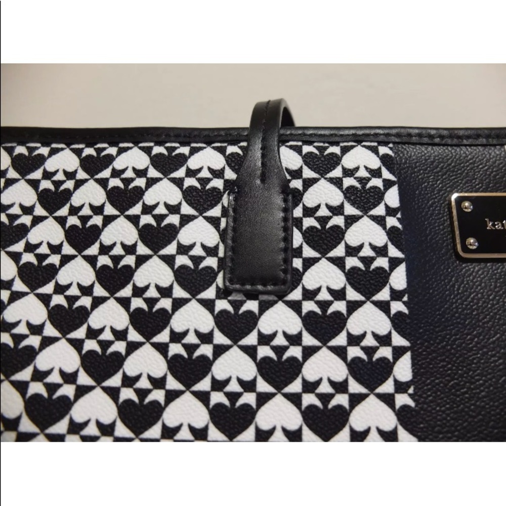 NWT KATE SPADE PENN PLACE BLACK WHITE DIAPER BAG - Picture 4 of 7